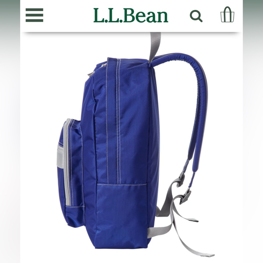 LL Bean Kids Size Blue Backpack
